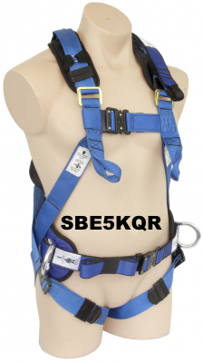 SBE5 Harness-Padded Waist Belt-Work Positioning D Rings - Image 2