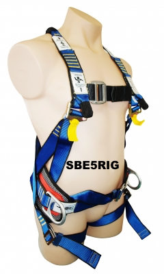 SBE5 Harness-Padded Waist Belt-Work Positioning D Rings - Image 3