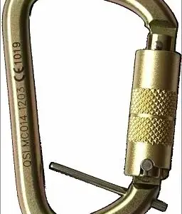 Offset Carabiner Steel, Triple Locking
