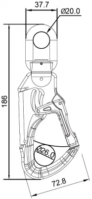 Offset Alloy Hook Double Action
