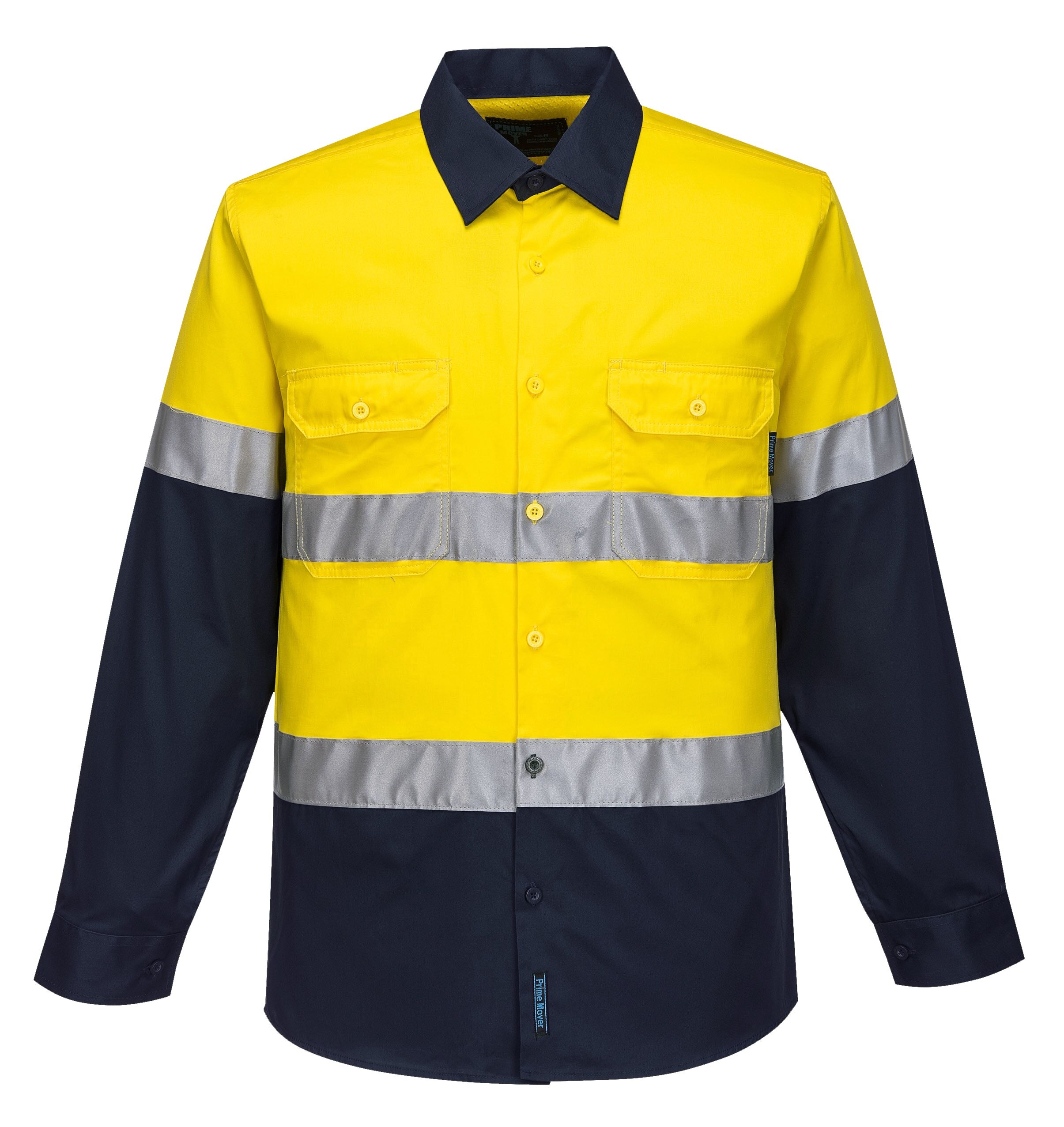 Two Toned Day Night Shirt Long Sleeves - Image 3