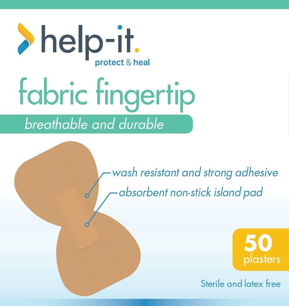 Fabric Shapes. Fingertip, Knuckle, and Finger Extension Plasters