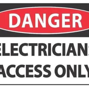 Danger Electricians Access