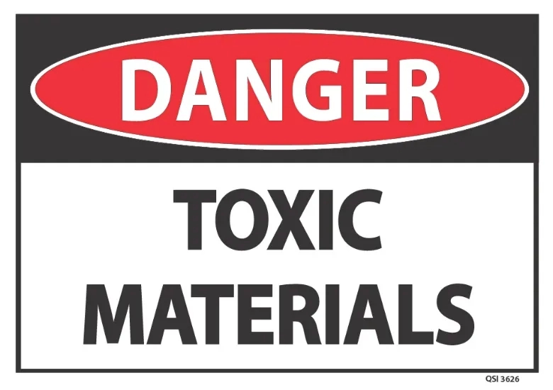 Danger Toxic Materials