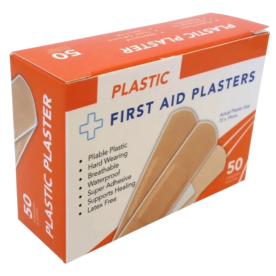 Plastic Plasters Regular Box of 50