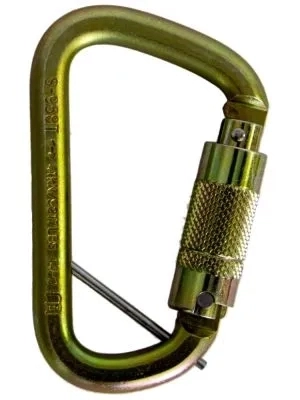 Carabiner Offset Steel Triple Locking Captive Eye Pin