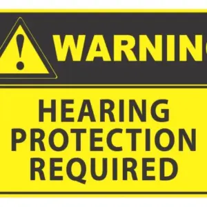 Warning Hearing Protection Required