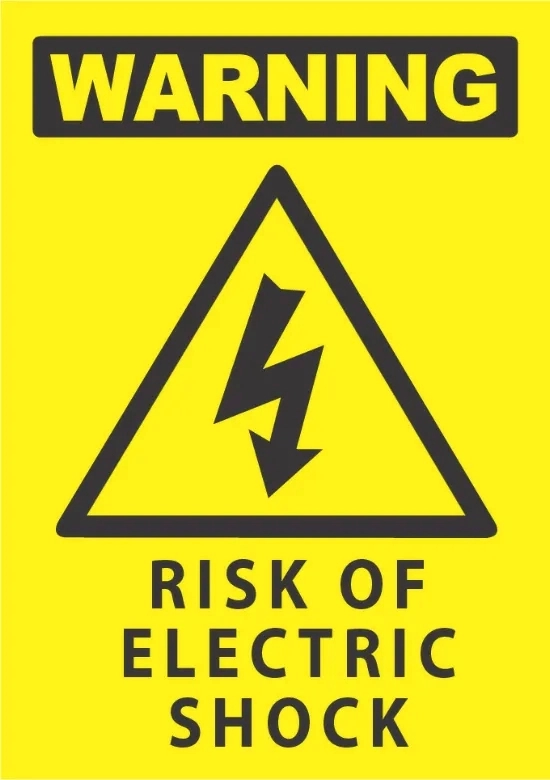 Warning Risk Of Electric Shock
